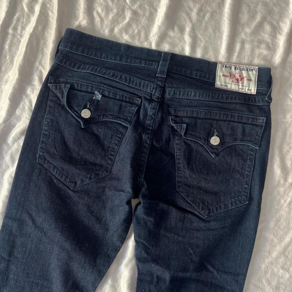 Vintage True Religion skinny jeans size 36 grunge punk y2k Streetwear festivals - Picture 2 of 6